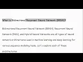 What is Bidirectional Recurrent Neural Network Bidirectional Recurrent Neural Network explained