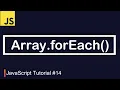 JavaScript Tutorial Traversing through array using forEach method