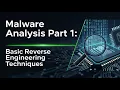 Malware Analysis Part 1 Basic Reverse Engineering Techniques