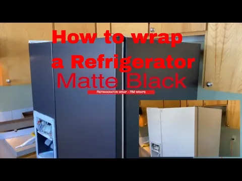 Download MP3 Matte black refrigerator wrap