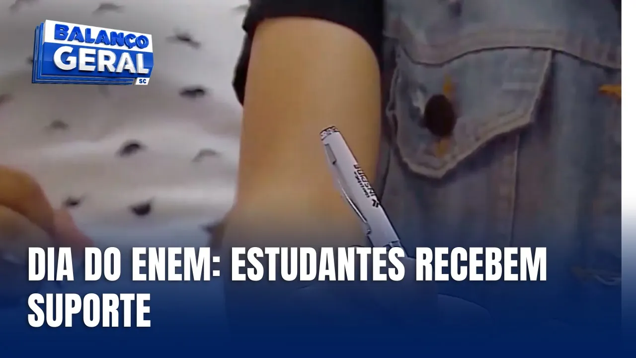 ENEM em Florianópolis: estudantes recebem apoio e água no primeiro dia de prova