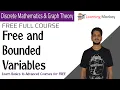 Free and Bound Variables Lesson 33 Discrete Math Graph Theory Learning Monkey