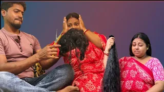 Oh My God Why He Cut My Hair He Cut My Long Hair Bengali Long Hair Story New Video 