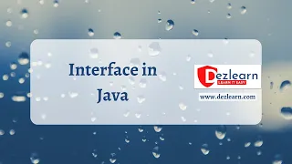 Session 18 Interface in Java Object Oriented Programming Series OOPS