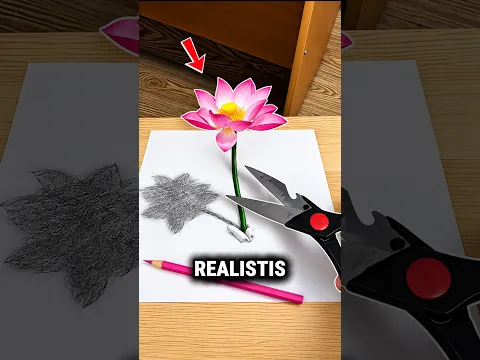 LUKISAN TIGA DIMENSI BERHASIL MEMBUAT BUNGA INI TERLIHAT SANGAT REALISTIS ⁉️