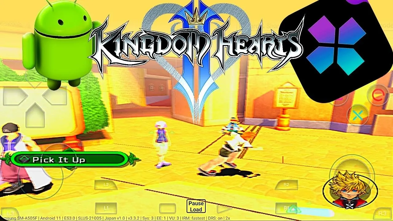 Play Kingdom Hearts 2 PS2 Emulator - Damon PS2 PRO - Kingdom Hearts 2 Android Gameplay - 2021