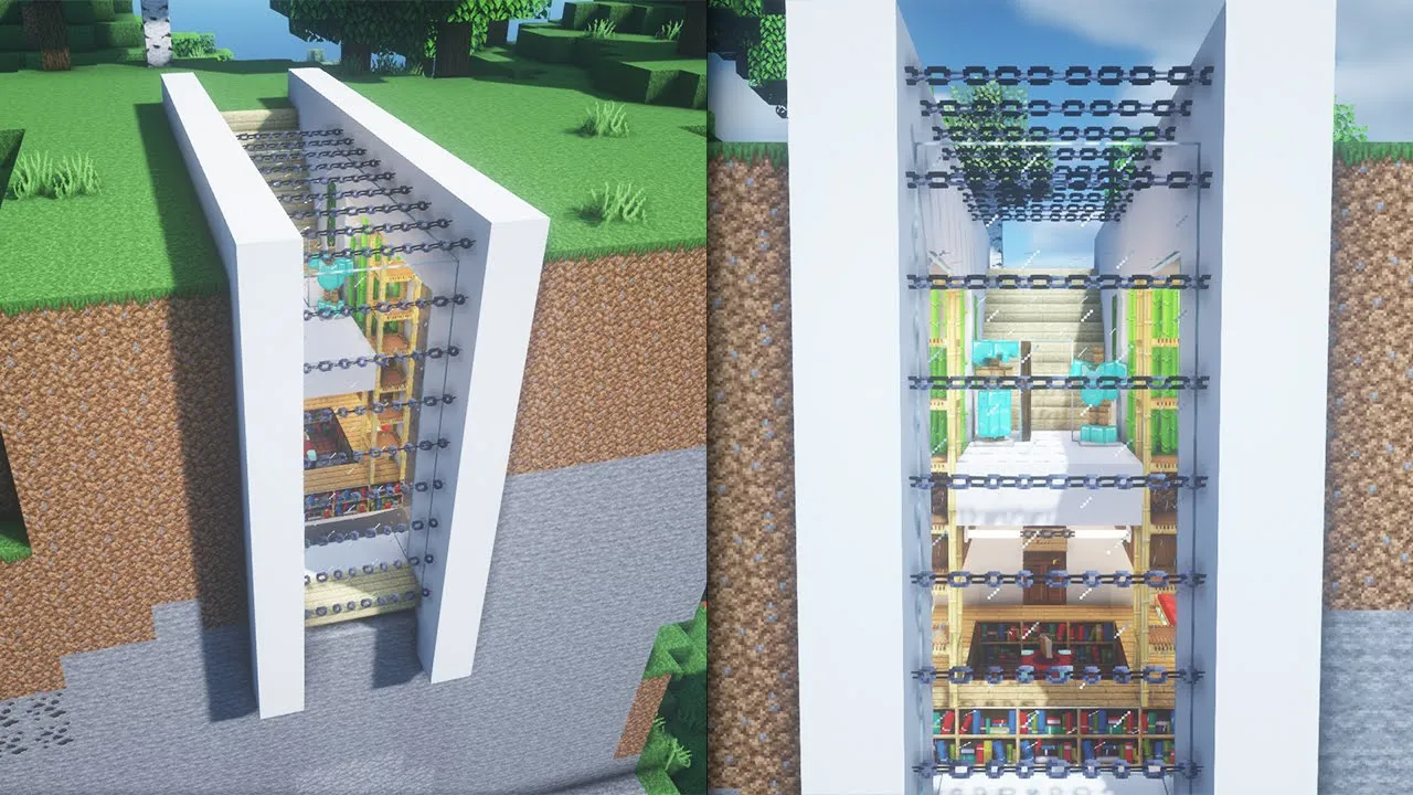 MINECRAFT: How to Build a MODERN MOUNTAIN HOUSE Tutorial (EASY)