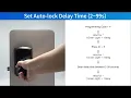 How to set HL669K auto-lock delay time