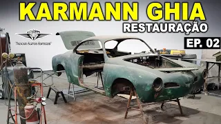 "A RESSUSCITAÇÃO DO KARMANN GHIA VERDE" | Um velho e abandonado VOLKS ficou com VIDA NOVA!! EP. 01