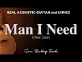 Download Lagu Man I Need - Olivia Dean (Acoustic Karaoke | Original Key)