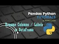 How to Rename Columns in Dataframe Pandas Tutorials