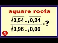 Question 1 How to Simplify Square Roots Easy Math Lesson Square Root