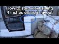 How to start vinyl siding 4 inches off layout