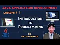 Learn Java tutorial in part 1 java Bascis By Arif Rasheed SSTLab