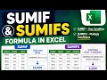 SUMIF SUMIFS Formula in Excel Excel SUMIF SUMIFS Tutorial for Beginners Excel Tutoring