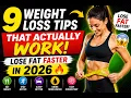 9 Weight Loss Tips That ACTUALLY Work Lose Fat Faster in 2026