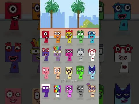 Numberblocks Sigma Boy Dance Animate 1-20#numberblocks #numberblockschallenge #fypシ #fyp