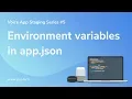 Reference environment variables in your app json with Jovo v1