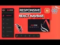 Animated Responsive Navbar Part 1 - React CSS Animation Tutorial for Beginners