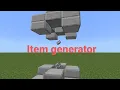 ITEM GENERATOR in Minecraft bedrock How to make