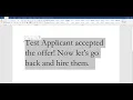 Step 3 Selecting and Hiring Applicant