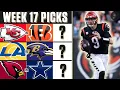 Picks for EVERY BIG Week 17 NFL Game Picks to Win Best Bets MORE CBS Sports