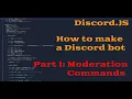 How to make a Discord moderation bot in Java Script No coding skill needed