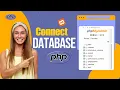 How to Connect PHP File to MySQL Database using phpMyAdmin CRUD Operations