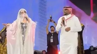 أقول أهواك إيقاع خليجي الخبيتي هيفاء وهبي مع فرقة السامري في موسم الرياض   دندنها