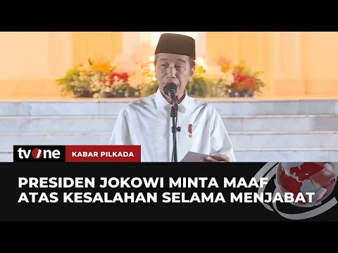 Ucapan Maaf Presiden Jokowi untuk Rakyat Indonesia