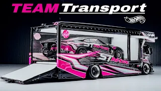 custom hot wheels drag team transporter
