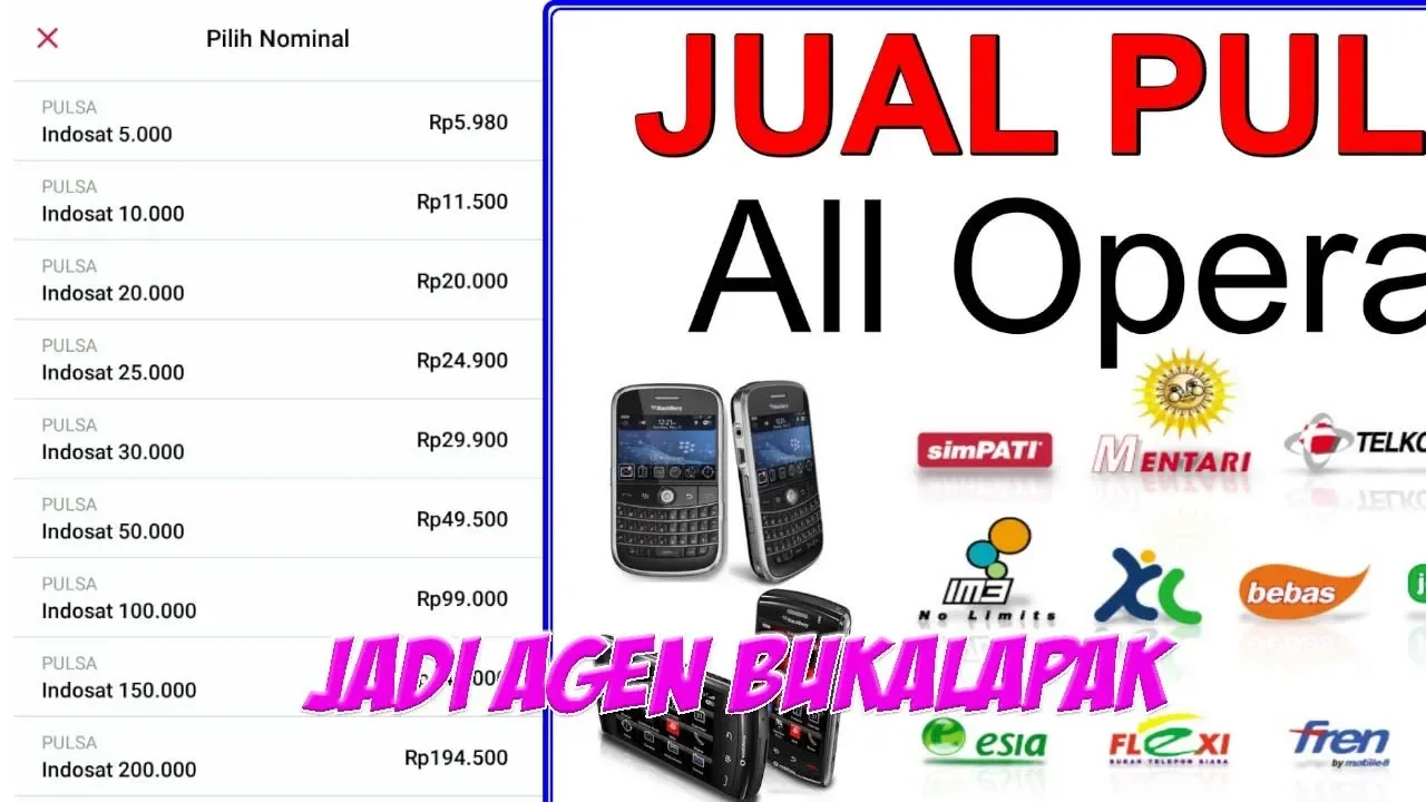 cara jual pulsa pakai buka lapak.