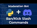 Code Slash Commands Moderation Bot Ep 2 Pycord