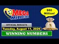 Mega Millions Winning Numbers For Tuesday August 11 2026 80 Million Jackpot