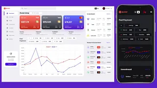 Responsive Admin Dashboard using HTML CSS and JavaScript with Light Dark Mode