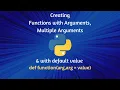 Creating a Function with Arguments multiple arguments and with default argument value
