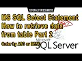 SQL SELECT Statement Retrieve Data from table - Part 2 Tagalog Tutorials