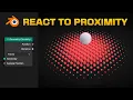 How to use PROXIMITY to Make Objects React in Blender - Geometry Nodes