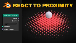 How to use PROXIMITY to Make Objects React in Blender - Geometry Nodes