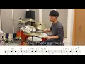 【Ado】踊-叩いてみた【ドラム楽譜あり】(Odo/Ado)【Drum Cover】