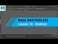 MAYA MASTERCLASS 14 - How To Use BOOLEAN BEGINNER TUTORIAL
