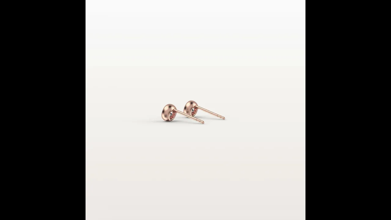 Round Brilliant Lab-Grown Diamond Bezel Studs in 14K Solid Gold / Platinum