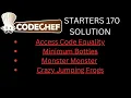 CodeChef Starters 170 Solution