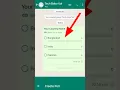 Lagu Poll feature in WhatsApp || how to create vote poll in whatsapp #shorts