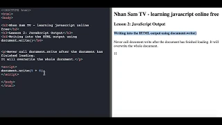 JavaScript Tutorial for Beginners Learn JavaScript Basics in 2 minutes - JavaScript Output