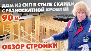 СТРОИТЕЛЬСТВО ДОМА с РАЗНОСКАТНОЙ КРОВЛЕЙ в стиле СКАНДИ! / Выставка Домов Построй Себе Дом
