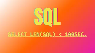 SQL Explained in 86 Seconds