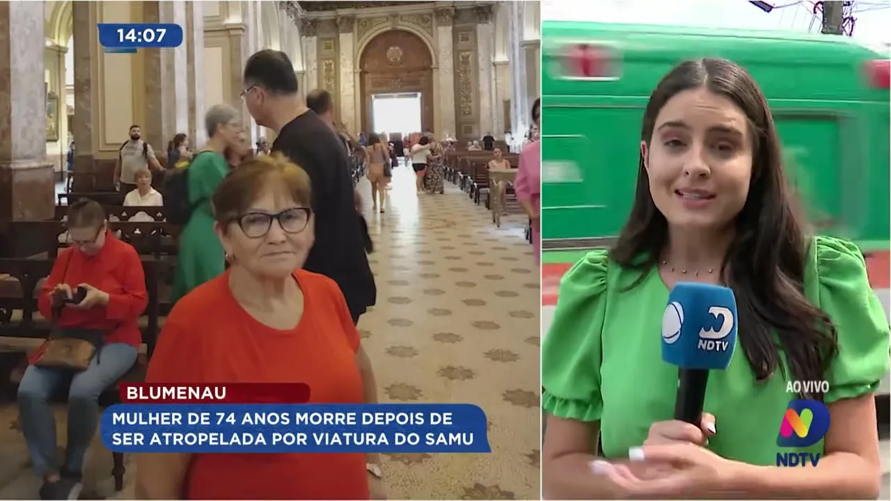 Mulher de 74 anos morre depois de ser atropelada por viatura do Samu