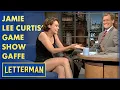 Jamie Lee Curtis Naughty Game Show Appearance Letterman