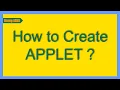 Java Tutorial Java Applet Programming Java Applets - Tutorial for beginners